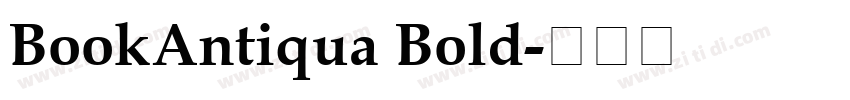 BookAntiqua Bold字体转换